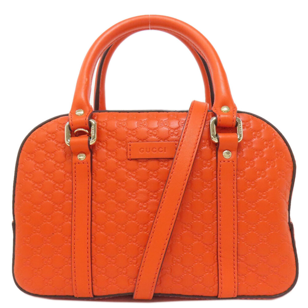 Gucci 510289 Microssima Outlet 2-Way Handbag in Calfskin Leather for Women
